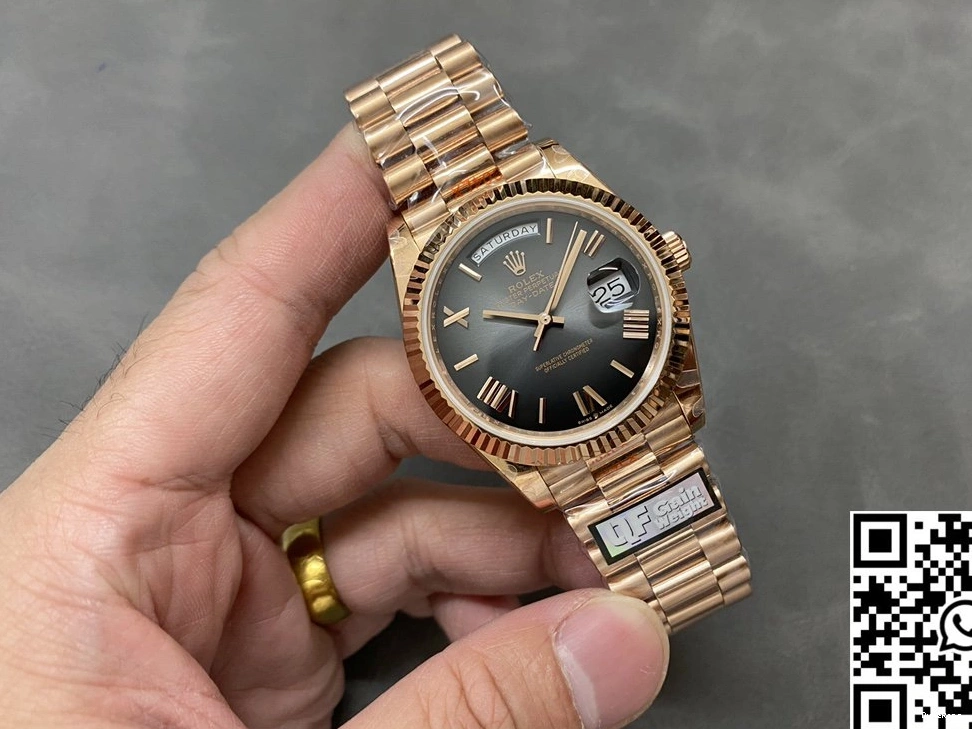 Factory Rolex Dial 228235-0055 v5 Tungsten Day Grey Date Steel QF 0119